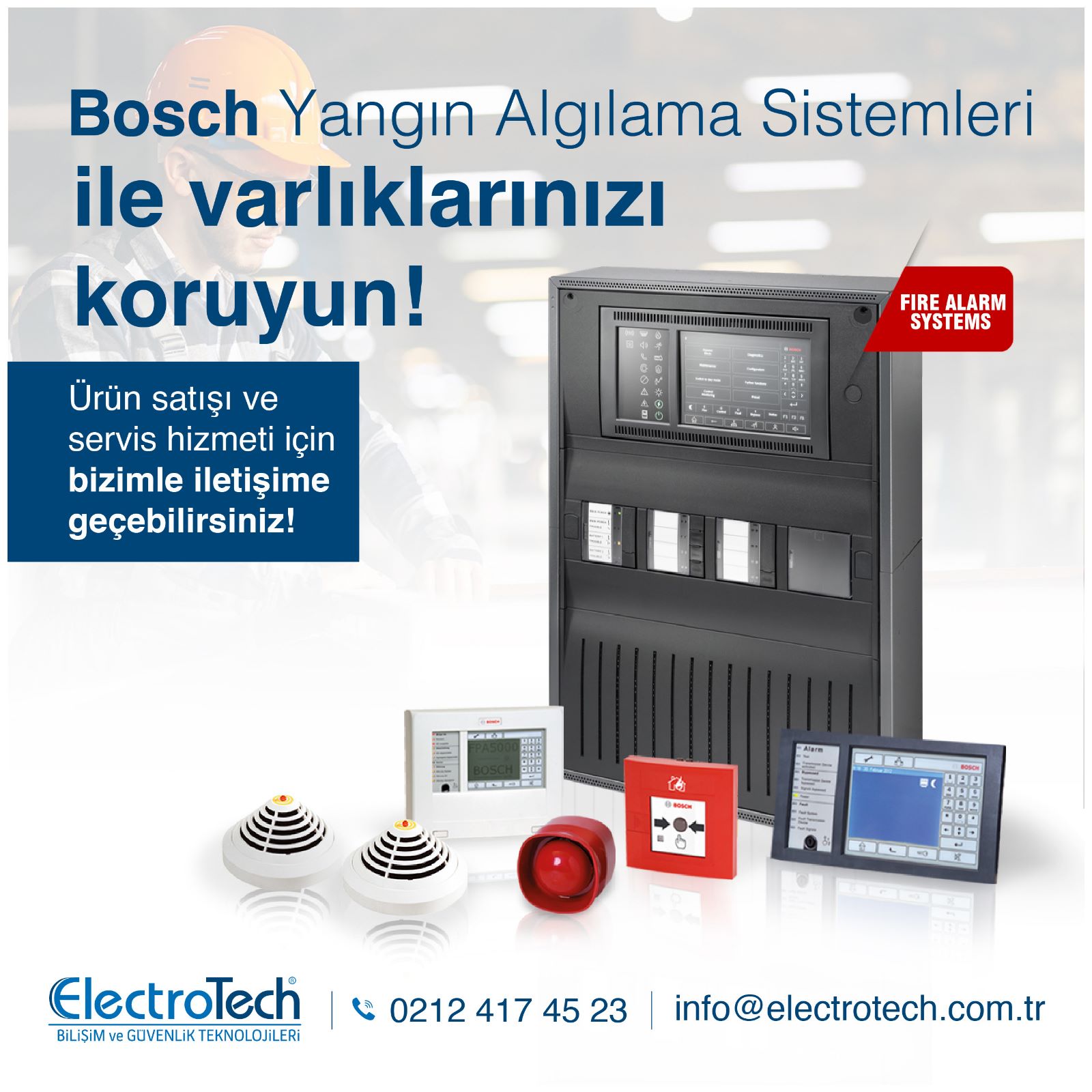 Bosch Yangın Algılama Sistemleri: Güvenliği Önceden Algılayın